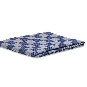 Wecoline Theedoek blauw/wit geblokt