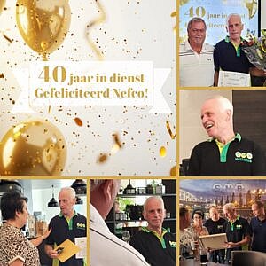 De receptie van het jubileum van Nefco.